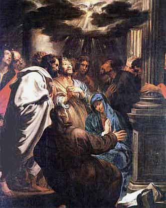 Painting of the Descent of the Holy Spirit at Pentecost by Anthonis Van Dyck courtesy of Wikipedia Painting of the Descent of the Holy Spirit at Pentecost by Anthonis Van Dyck courtesy of Wikipedia