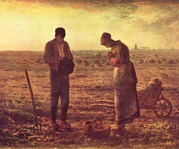 Evening Prayer, by Jean-Francois Millet, courtesy of Wikipedia