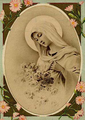 Picture of the Blessed Virgin Mary courtesy of Chant Art