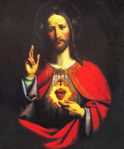 What are some ways to use sacred heart of Jesus images?